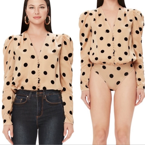 AFRM Rexy Button Front Thong Bodysuit Size Small - Picture 14 of 14